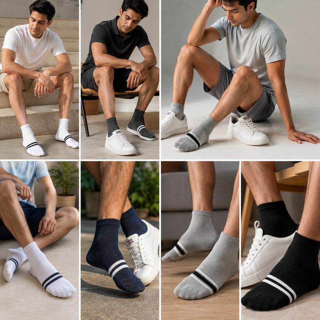 Stitchr Casual Latest Men Socks Sports - Pack of 3