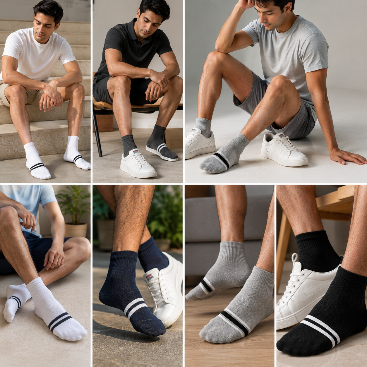 Stitchr Casual Latest Men Socks Sports - Pack of 3