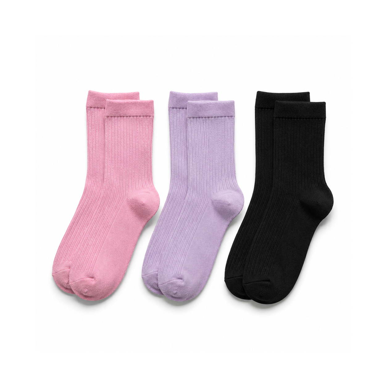 Casual Ribbed Unique Women Socks - Pack of 3