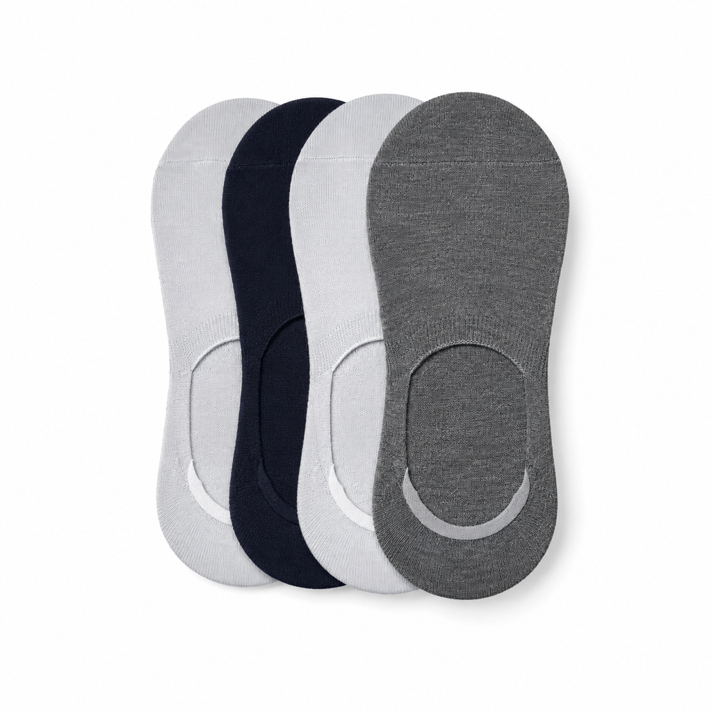 Premium No Show Socks - Pack of 4