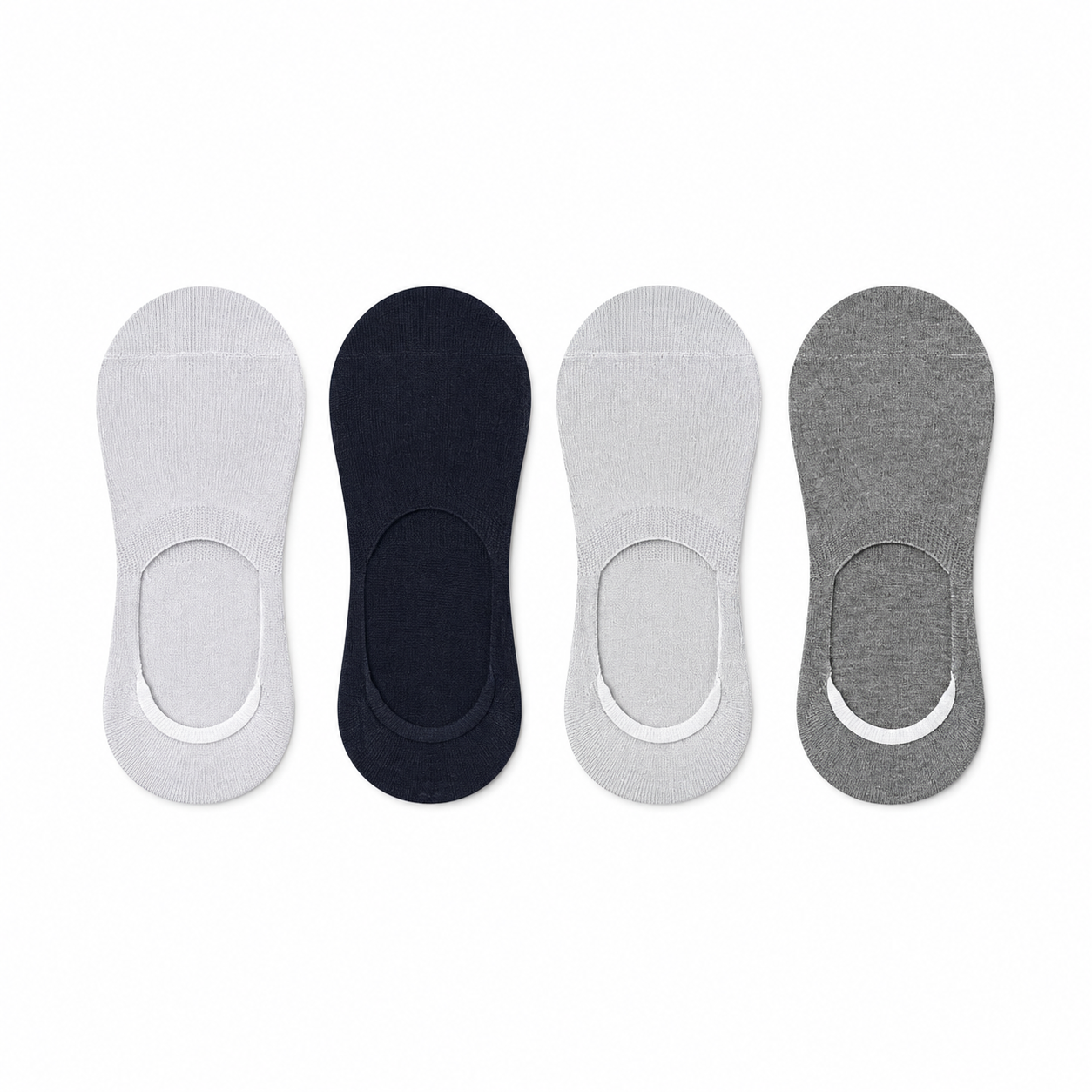 Premium No Show Socks - Pack of 4